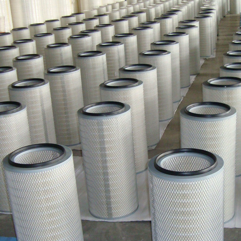 Çimento Fabrikası Kartuşları Toz Toplayıcı Filtreler Toz Püskürtme Hızlı Temizlik
